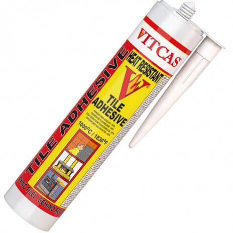 fácil de lastimarse Adviento Condición previa Adhesivo para azulejos resistente a altas temperaturas | Tubo aplicación  con pistola | VITCAS