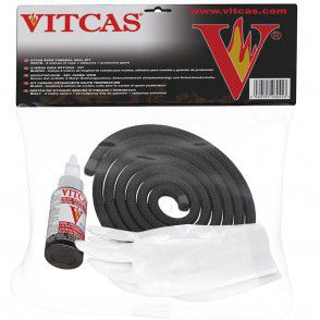 Cuerda para estufas blanca y negra-Kit VITCAS